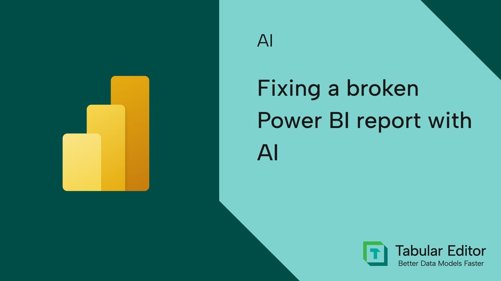 Fixing a broken Power BI report with AI