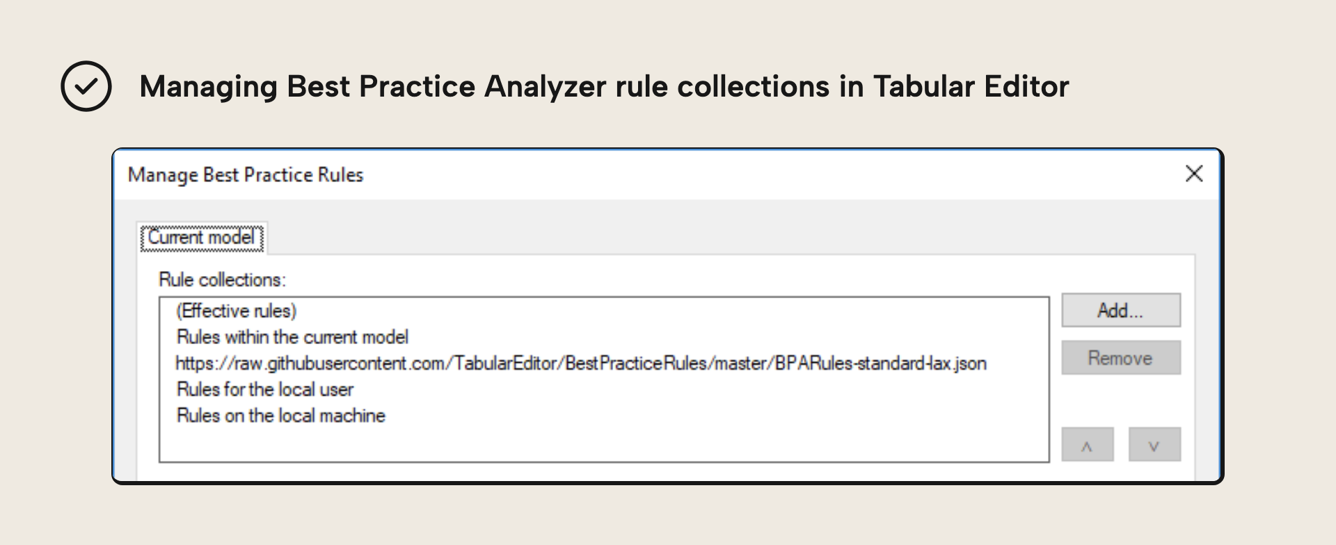 Managing and linking Best Practice Analyzer rules in Tabular Editor