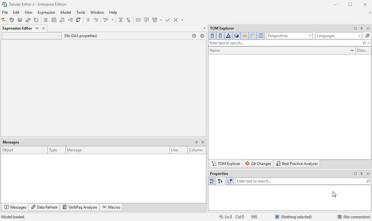Opening a Power BI Project folder or .pbip file in Tabular Editor 3