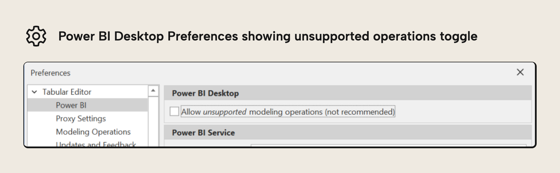 PowerBi Unsupported