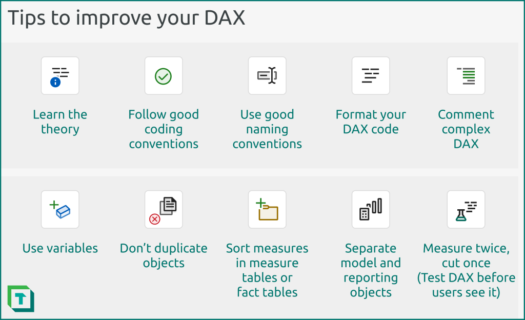 Some tips to improve the DAX you write for your models and reports
