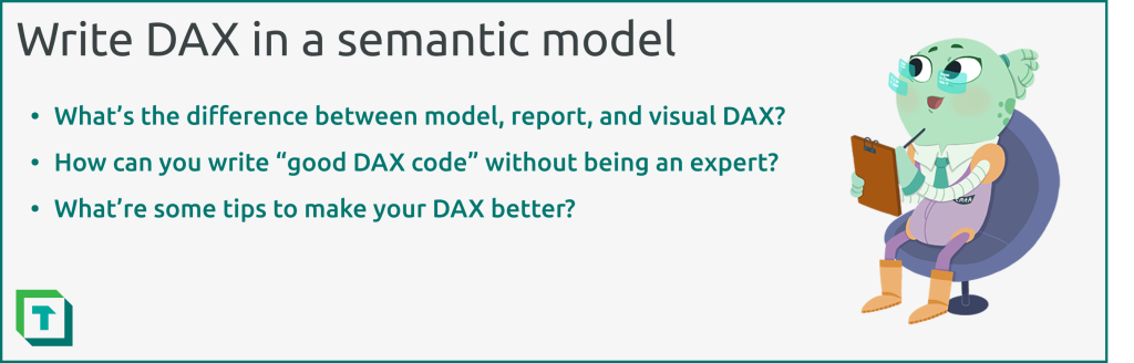 Write DAX in a semantic model