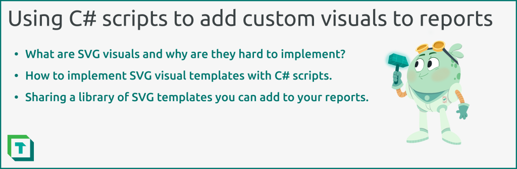 Using C# Scripts to add custom visuals to reports