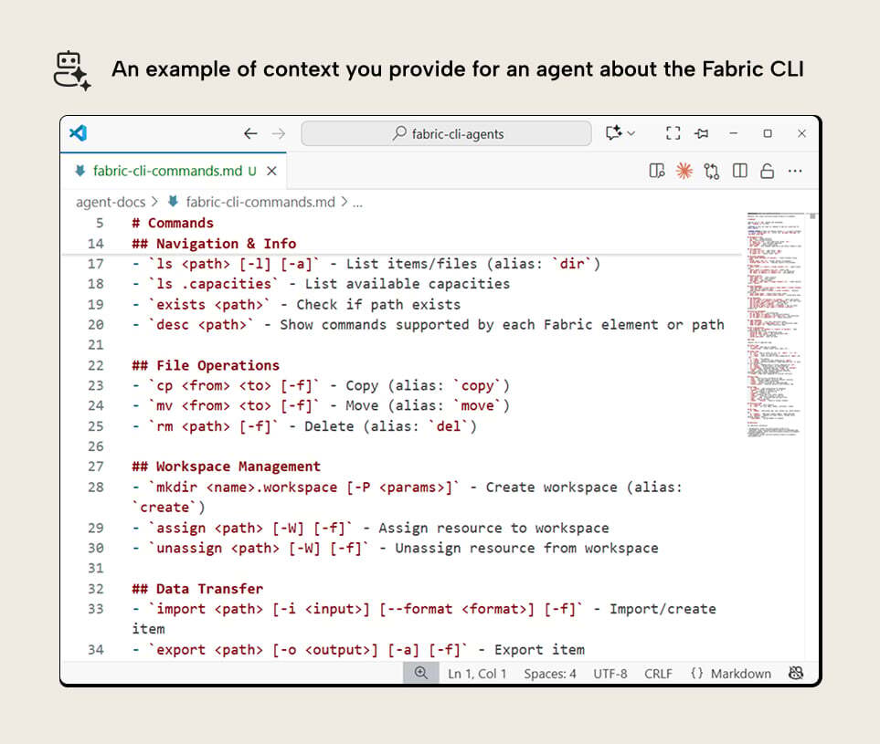An example of context for agent