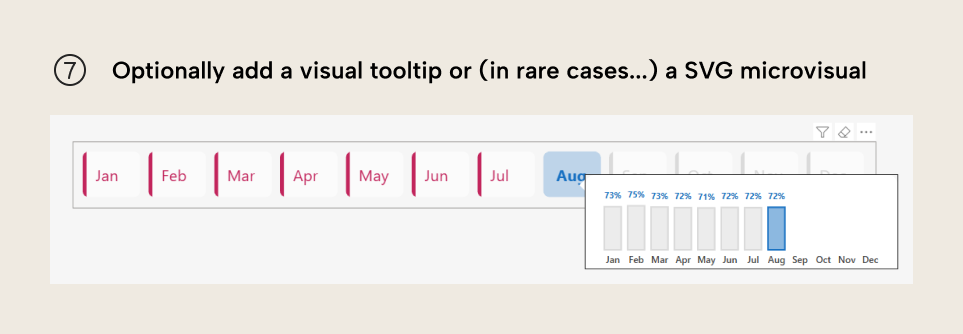 Improving a month button slicer in Power BI