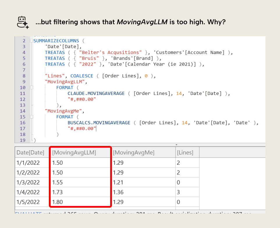 Using AI to generate DAX functions