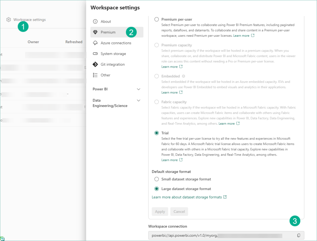 Step I: Open Direct Lake Dataset