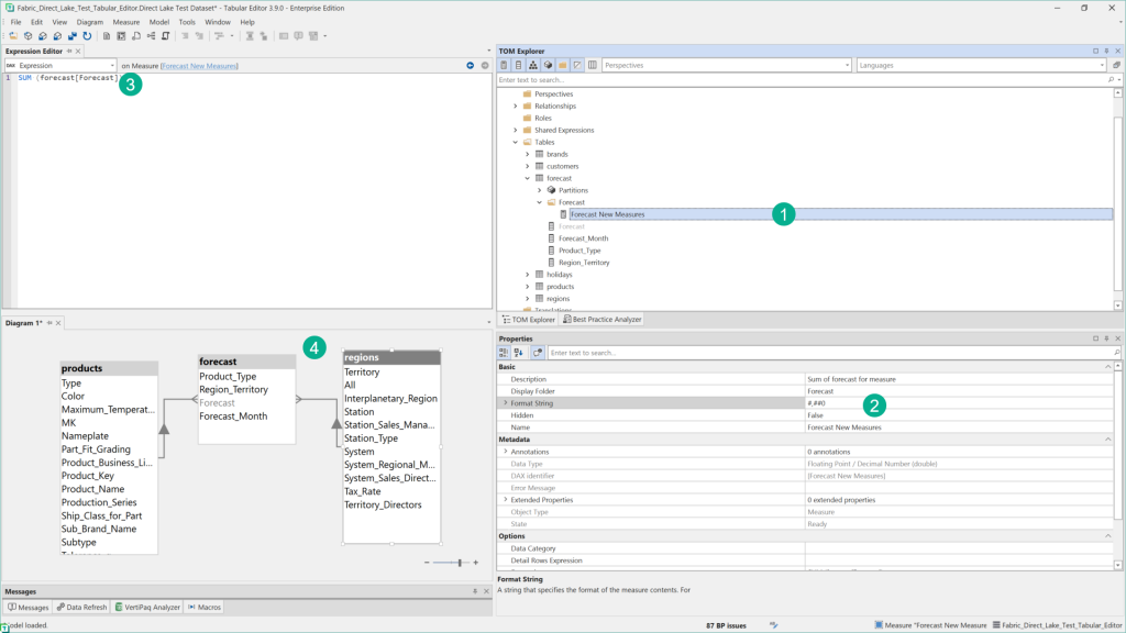 Step III: Edit the Direct Lake Dataset